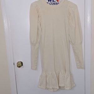 Ulla Johnson white sweater dress size 2 knee length
